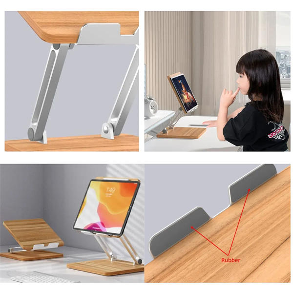 Adjustable Wood Laptop Stand