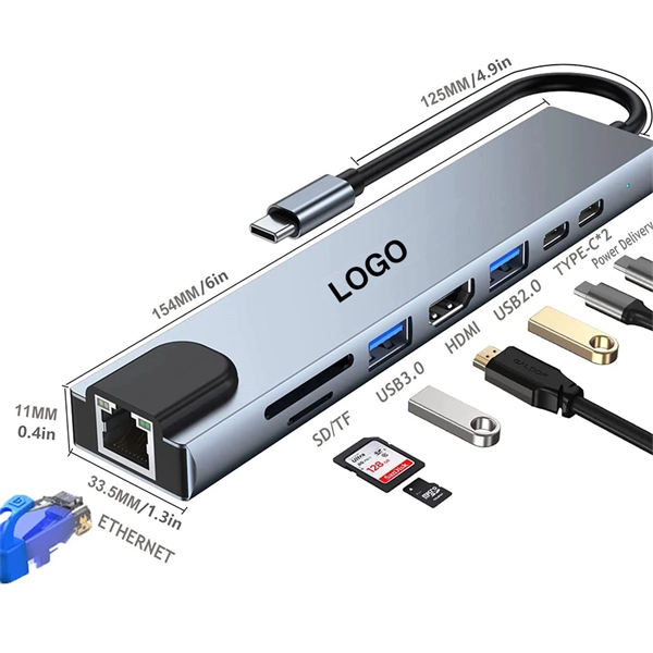 8-in-1 Hub Docking Station