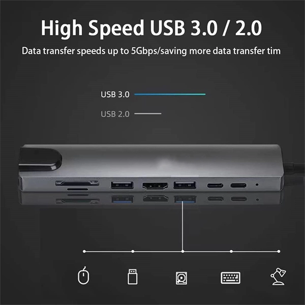 8-in-1 Hub Docking Station