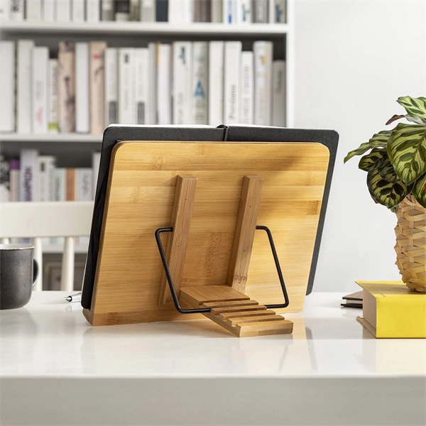 Adjustable Portable Bamboo Bookstand