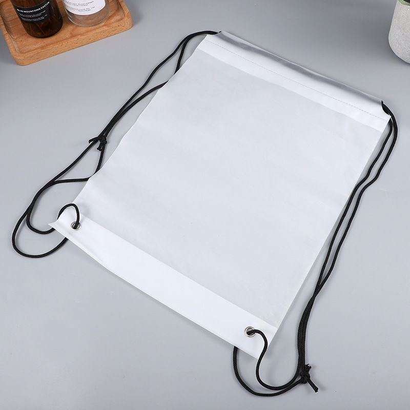 Frosted Drawstring Plastic Bag