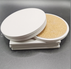 Square and round ceramic coasters