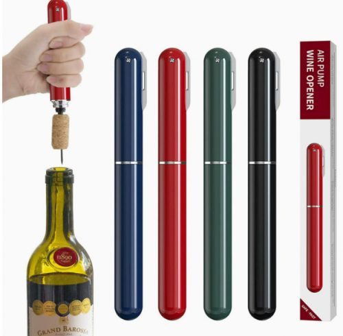 Pneumatic wine bottle opener