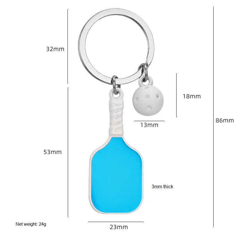 Pickleball Keychain
