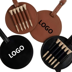 Golf Ball Nail Leather Case