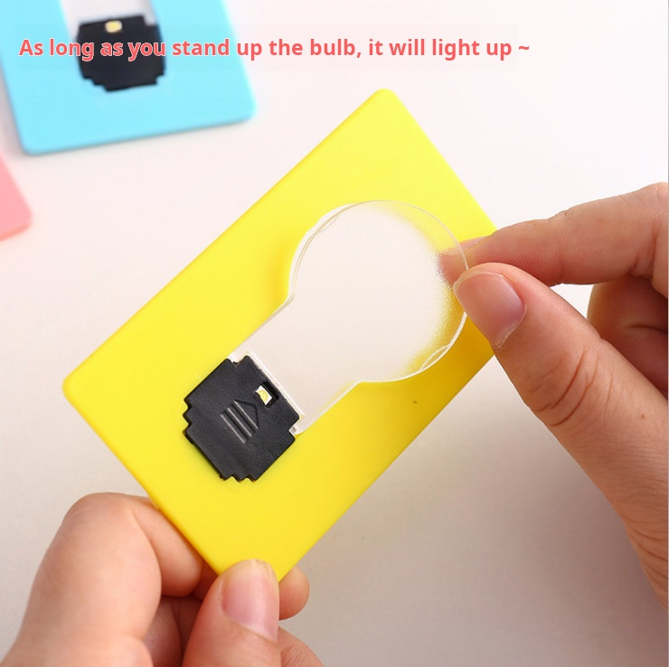 Card light led night bulb