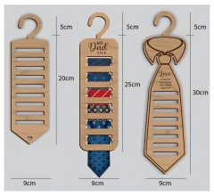 Wooden Tie Rack