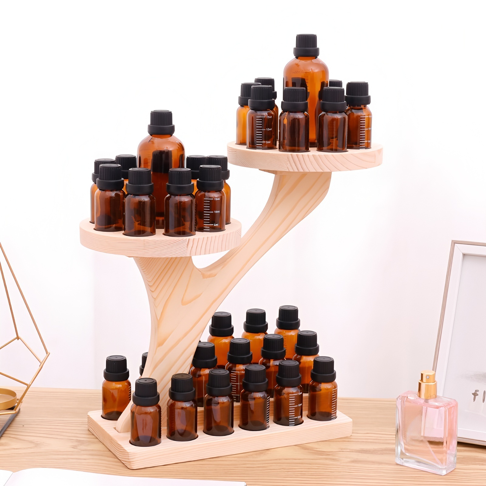 Wooden Essential Oil Stand