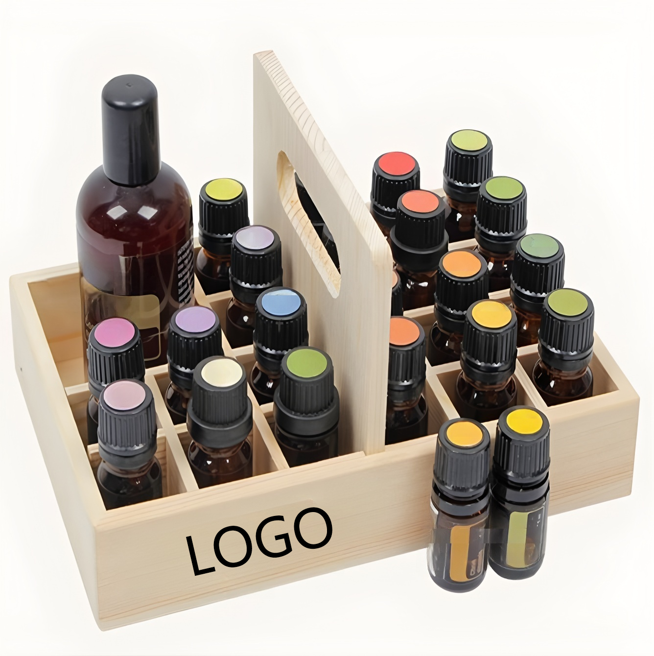 Grid Hand Basket Essential Oil Organizer