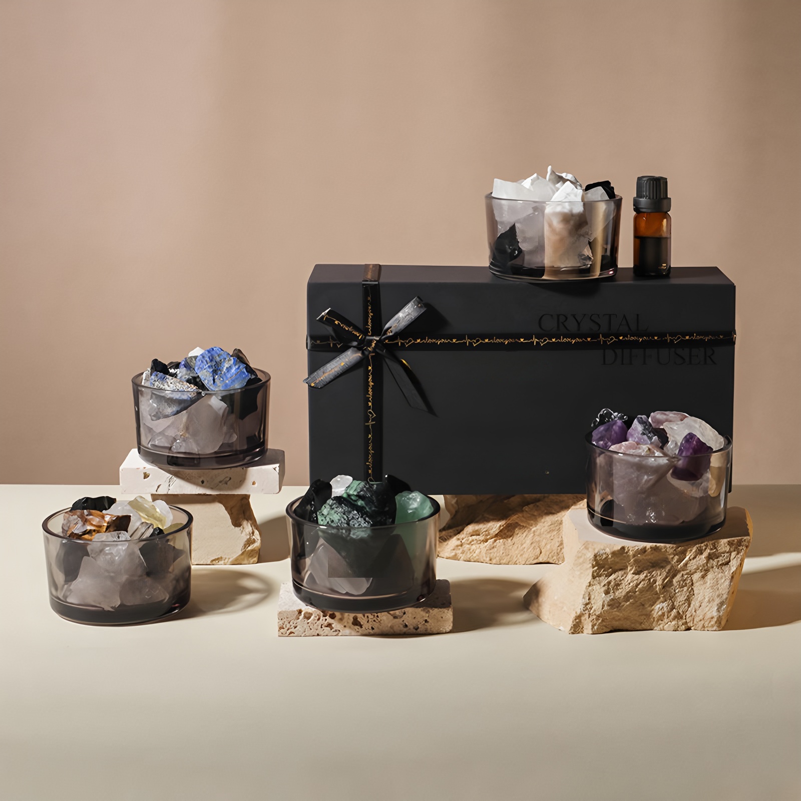 Crystal Stone Aromatherapy Essential Oil Diffuser